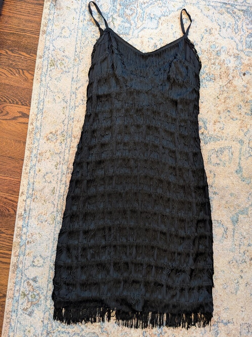 Cartise Black Fringe Flapper Dress